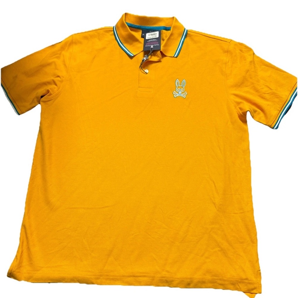 Psycho Bunny Bright Yellow Polo Shirt 7xl(Kids size)